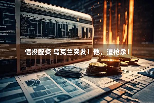 信投配资 乌克兰突发！他，遭枪杀！